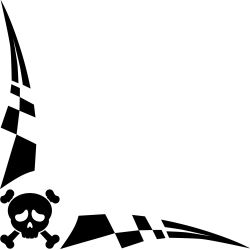 Damier Angle Logo Skull Crane