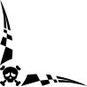 Damier Angle Logo Skull Crane