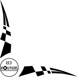 Damier Angle Logo Les routiers