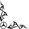 Tribal Angle Logo Mercedes Simple