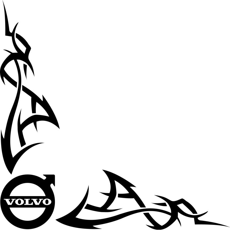 Tribal Angle Logo Volvo Simple