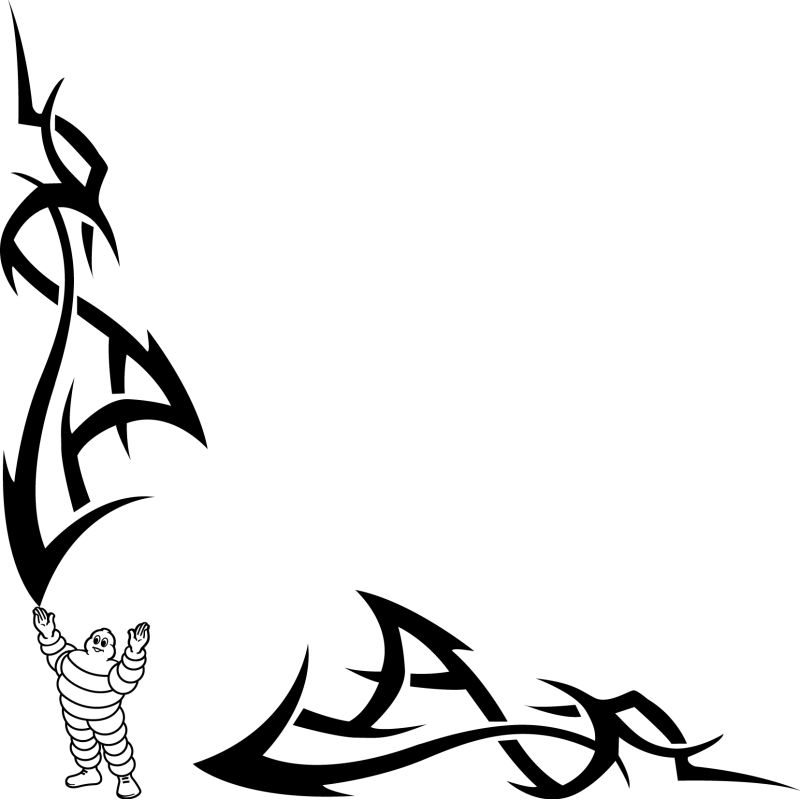 Tribal Angle Logo Michelin Gagnant