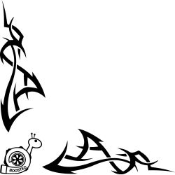 Tribal Angle Logo Escargot Turbo