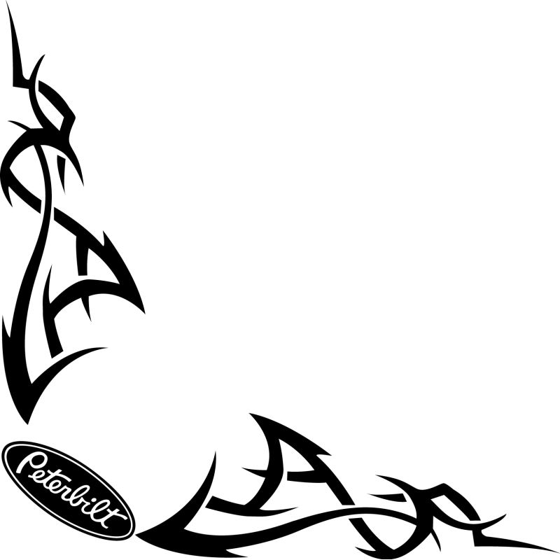 Tribal Angle Logo Peterbilt