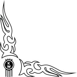 Flamming Logo Kenworth