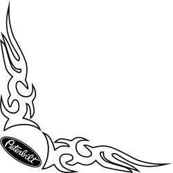 Flamming Logo Peterbilt