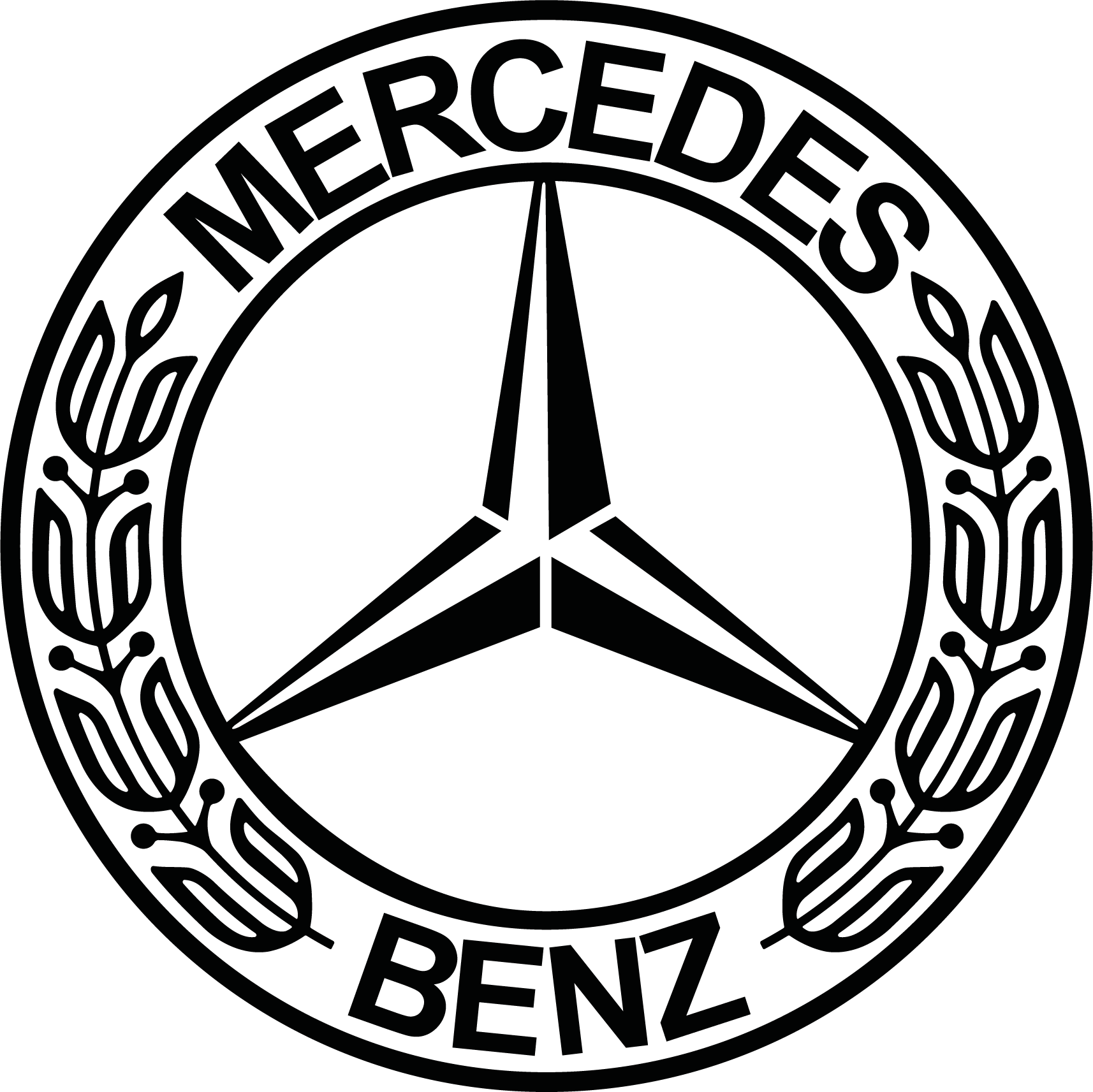 Pour Mercedes Benz Club Voiture Avant Grille Badge Autocollant Vintage @ VI