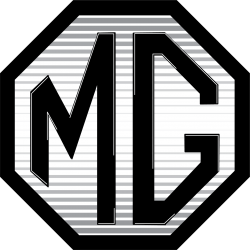 Stickers Logo MG Argenté / Noir