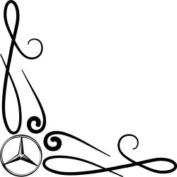 Décors Stripes Logo Mercedes
