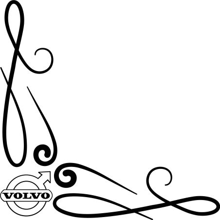 Décors Stripes Logo Volvo Ancien
