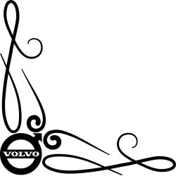 Décors Stripes Logo Volvo Simple