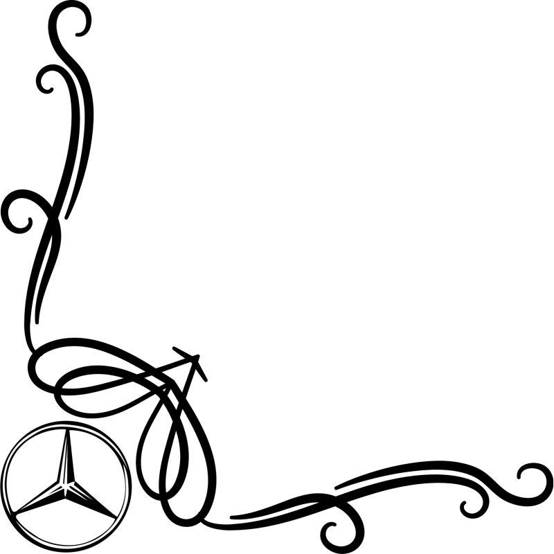Décors Floral Logo Mercedes