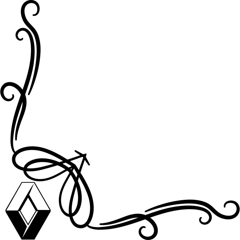 Décors Floral Logo Renault