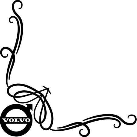 Décors Floral Logo Volvo Simple