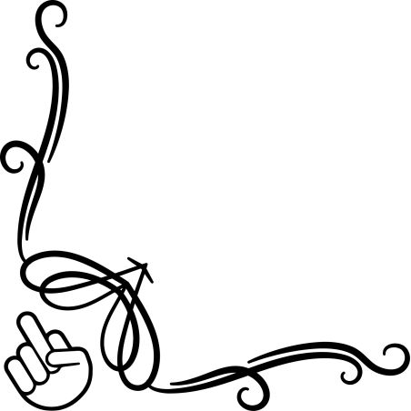 Décors Floral Logo humour doigt