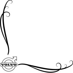 Stickers Vitre Simple Logo Volvo Ancien