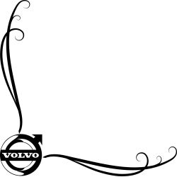 Stickers Vitre Simple Logo Volvo