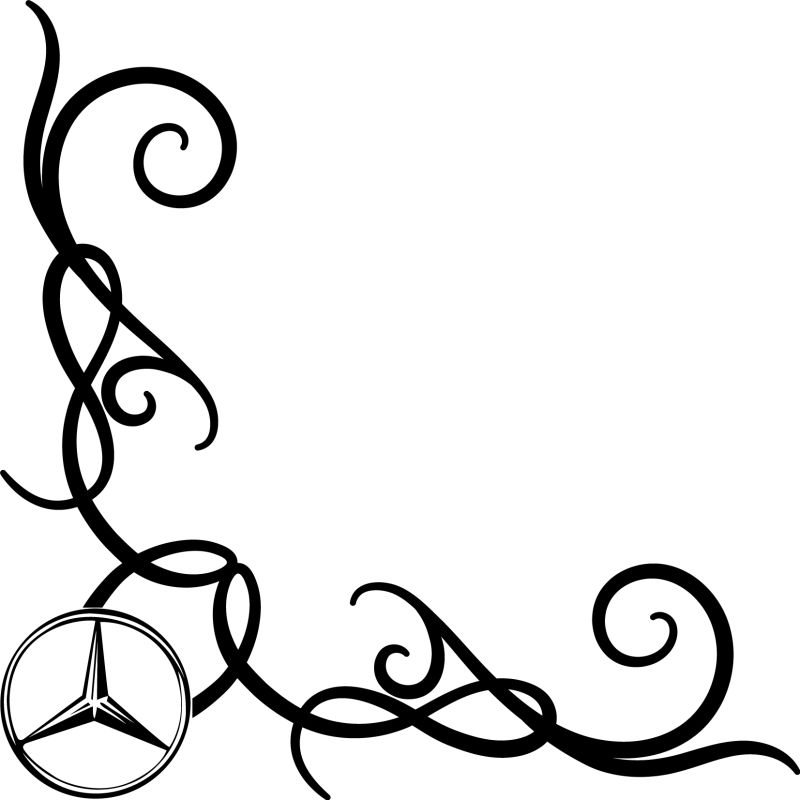 Motif Arabesque Logo Mercedes