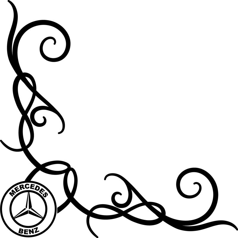 Motif Arabesque Logo Mercedes Benz