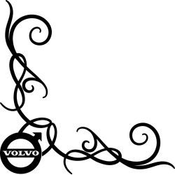 Motif Arabesque Logo Volvo Simple