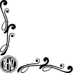 Motif Floral Logo Benz