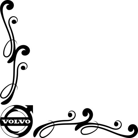 Motif Floral Logo Volvo