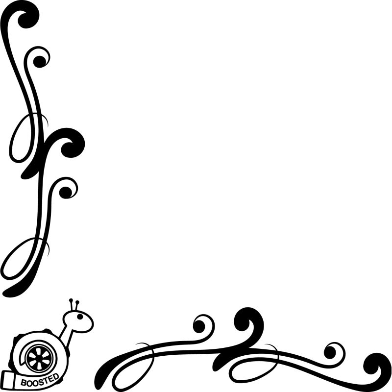 Motif Floral Logo Escargot Turbo