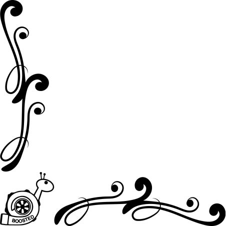 Motif Floral Logo Escargot Turbo