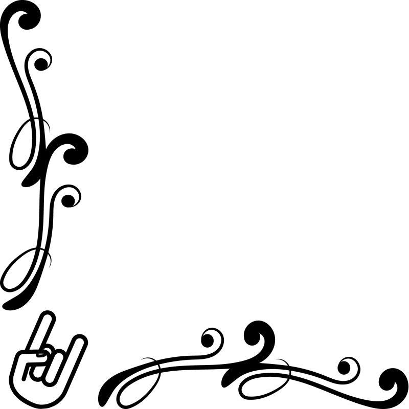 Motif Floral Logo Rock