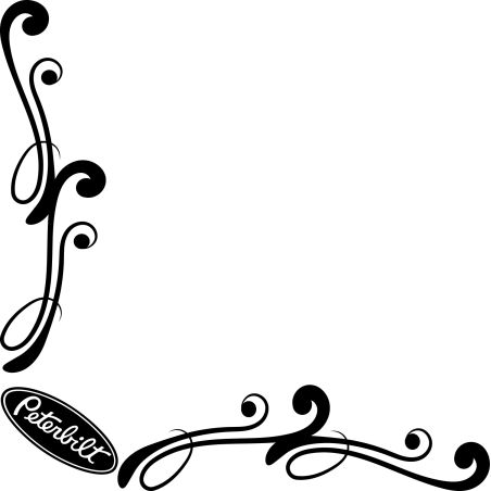 Motif Floral Logo Peterbilt