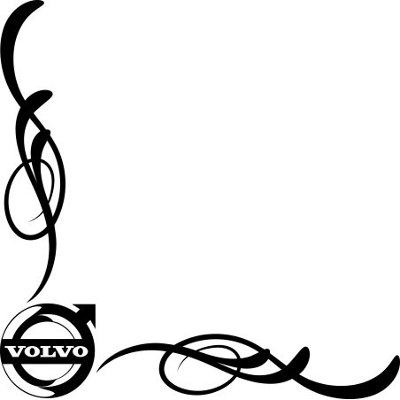 Stickers Pin Stripe Logo Volvo