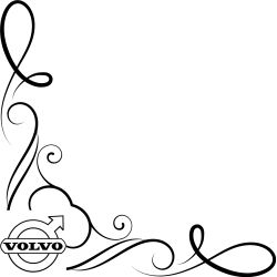 Décors Vitre Camion Logo Volvo Ancien