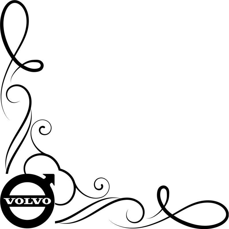 Décors Vitre Camion Logo Volvo Simple