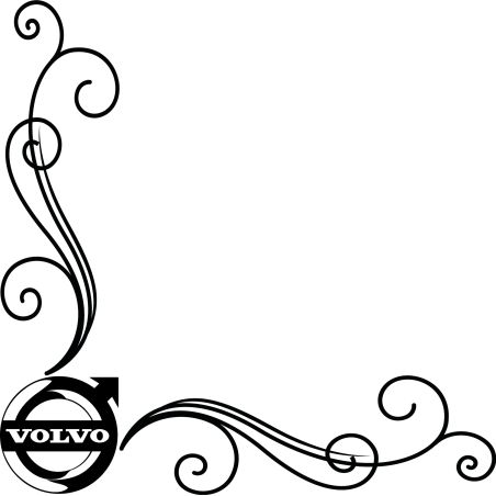 Motif Vitre Logo Volvo