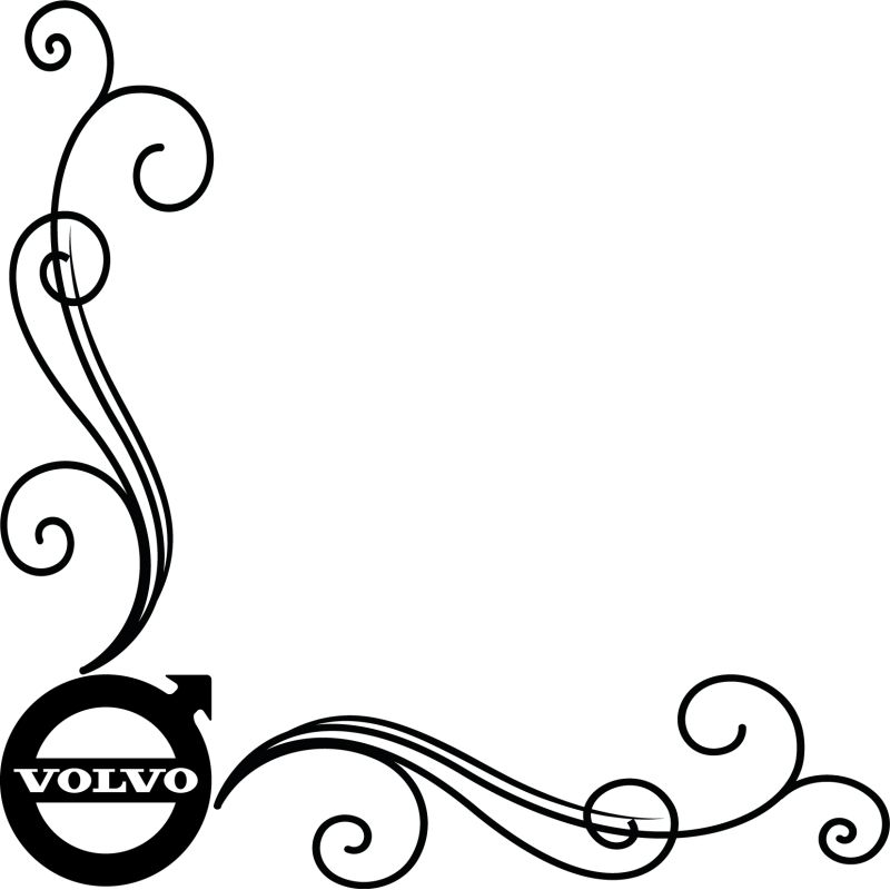 Motif Vitre Logo Volvo Simple