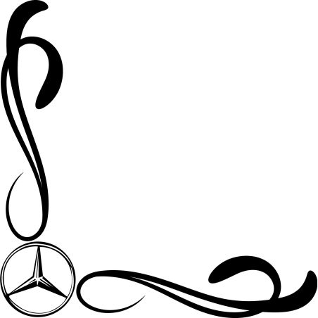 Décors Vitre camion Logo Mercedes