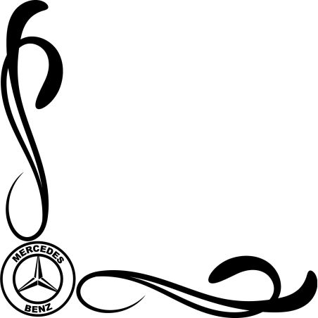 Décors Vitre camion Logo Mercedes Benz