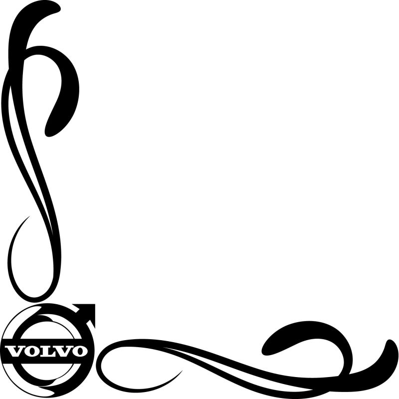 Décors Vitre camion Logo Volvo