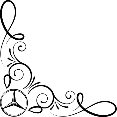 Décors Floral Logo Mercedes