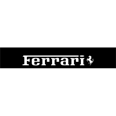 Stickers Bande Pare-soleil Ferrari + logo
