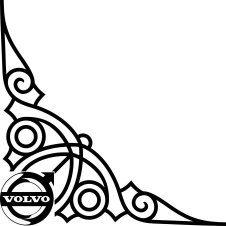 Décors Angle VitreLogo Volvo