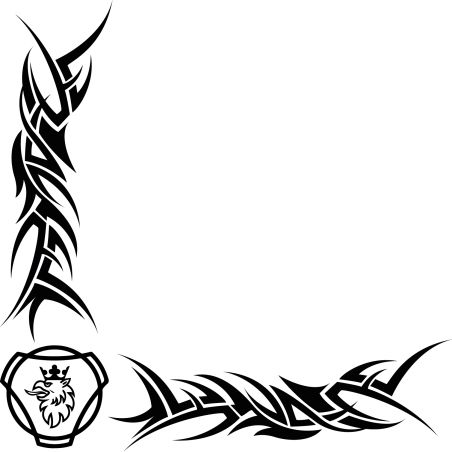 Décors Vitre Tribal logo scania classic