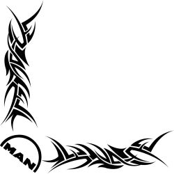 Décors Vitre Tribal logo MAN