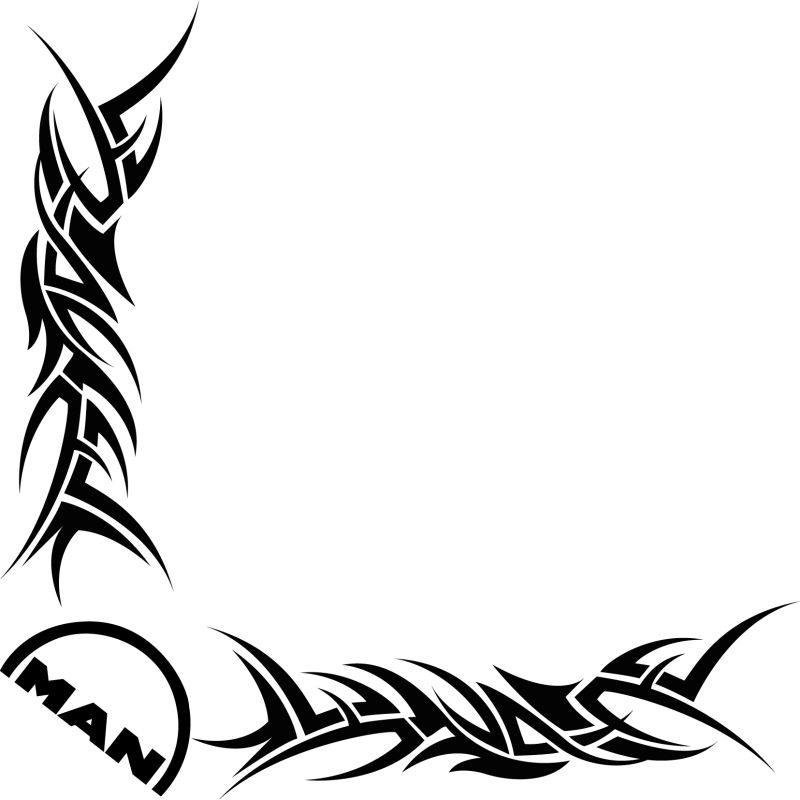 Décors Vitre Tribal logo MAN