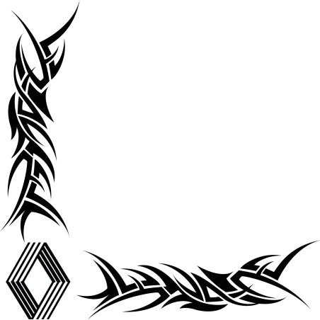 Décors Vitre Tribal Logo Renault Ancien
