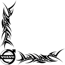 Décors Vitre Tribal Logo Volvo