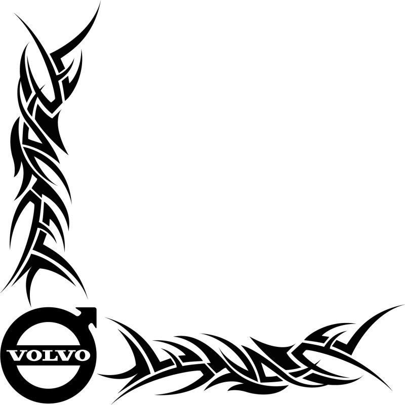 Décors Vitre Tribal Logo Volvo Simple