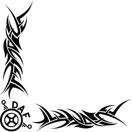 Décors Vitre Tribal Logo DAF