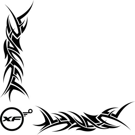 Décors Vitre Tribal Logo DAF XF