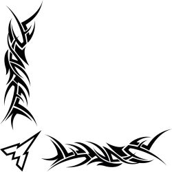 Décors Vitre Tribal Logo MAGIRUS Long